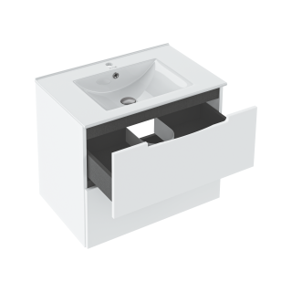 Тумба Runo Lina 70 белая под умывальник Teffy 70 (00-00004604)